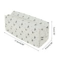 thumbnail image 2 of Unique Bargains 1 Pc Floral Print Style Drawstring Makeup Bag for Vacation Black Canvas, 2 of 6