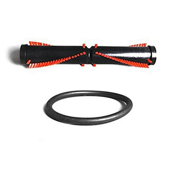 Replacement Part For Hoover Convertible Upright Models C1067, C1069, C1085, C1091, C1111, C1121 Vacuum Red Bristle Brushroll With One Light Weight Round Belt