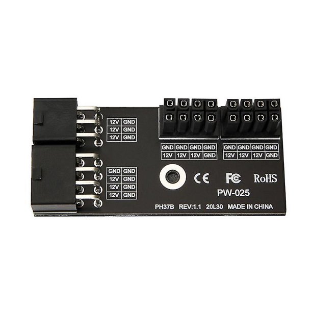 Coffee Placa adaptadora de fuente de alimentación Dual Atx, 8 pines hembra a 8 pines macho, 180 grados, conector de dirección asistida para tarjeta gráfica de escritorio Gpu