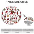 thumbnail image 6 of White Christmas Santa and Character Pattern Round Fitted Tablecloth with Elastic Edge,Dining Table Cover Waterproof,Outdoor Round Tablecloth for Camping,Dining,Indoor and Outdoor, 6 of 7