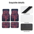 thumbnail image 4 of Fotbe Fireworks3 Juego de 4 Tapetes para Auto con Estampado – Alfombrillas de Goma Reforzada, Diseño Antideslizante, Protección para Todo el Año – Vehículos, Autos, Camionetas y SUVs, 4 of 7