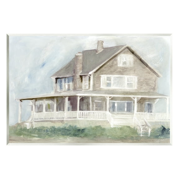 Stupell Cape House Porch View Landscape Painting Wall Plaque Unframed Art Print Wall Art