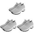 thumbnail image 2 of 3 pares de zapatos transpirables para mujer, zapatos deportivos, zapatillas de deporte, zapatos de gimnasio a la moda esquí esquí Gafas de esquí, 2 of 3