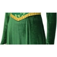 thumbnail image 5 of Women's Dress Adult Princess Green Velvet Gown Dress, 5 of 7