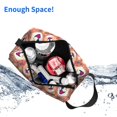 thumbnail image 4 of Uemuo Corgi Head with Floal Pattern Portable Toiletry Bags with Handle, Waterproof travel Make up Bags for Women, Large Capacity Travel Cosmetic Bags, 4 of 9
