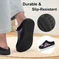 thumbnail image 6 of Mules for Women Wide Slip-on Shoes Comfortable Backless Walking Shoes with Removable Sole, 6 of 8