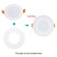 thumbnail image 6 of Uxcell 2.2" ID 3.2" OD Lighting Fixture for Recessed Can Downlights Light Trim Ring, 6 of 6