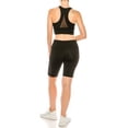 thumbnail image 3 of LA12ST Women High Waist Athleisure Yoga Shorts Workout Running Compression Exercise Biker Shorts Side Pockets, 3 of 3