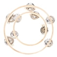 thumbnail image 1 of CIMAXIC Fête 2 Pcs Tambourins à Main Instruments de Percussion Tambourins Fête Guirlandes, 7.87"X7.87"X1.97 Pouces, 1 of 4
