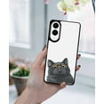 thumbnail image 5 of WIRESTER Shockproof Soft Rubber Cover Case for Samsung Galaxy S25 Edge 6.7 inch 2025, Black Bombay Kitten Cat, 5 of 5