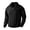 Black, variant on Men's Retro Stand Collar Zip-Up Sweatshirt, Casual Loose Fit Heavyweight Knit Jacquard Pullover, Fall Winter Long Sleeve Top,Black,L