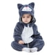 thumbnail image 1 of Disfraz de Halloween para bebé TONWHAR, unisex, de gato gris oscuro de 12 a 18 m, 1 of 8