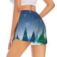 thumbnail image 3 of Disketp Christmas Trees Print Women's Shorts Workout Shorts for Athletic Gym Running Shorts with Phone Pockets XX-Large, 3 of 8