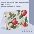 thumbnail image 3 of Yayeee Toggle Light Switch Wall Plate 2-Gang 4.56"x4.48" Decorative Outlet Cover, Apples Flower Pattern, 3 of 7