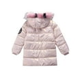 thumbnail image 5 of Jizyo Winter Puffer Jackets for Girls Hood Snowsuit Padded Overcoat Fleece Lined Down Coat Pink 120/6-7Y/M, 5 of 7