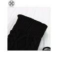 thumbnail image 5 of Luxtrada Women Winter Warm Knit Cable Bandage Long Socks Stockings Casual Wool Thigh High Over Knee High Socks Girls Female Leg Warmers, 5 of 6