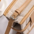 thumbnail image 3 of Retro polyester contrast phone bag belt buckle small square bag retro diagonal mini bag-apricot, 3 of 5