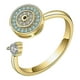 thumbnail image 1 of Anillo de plata Cubic CZ Banda Anillos Ajustable Anillos hechos a mano Joyería, 1 of 7