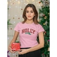 thumbnail image 2 of Holly Jolly - Festive Christmas Tee, 2 of 4
