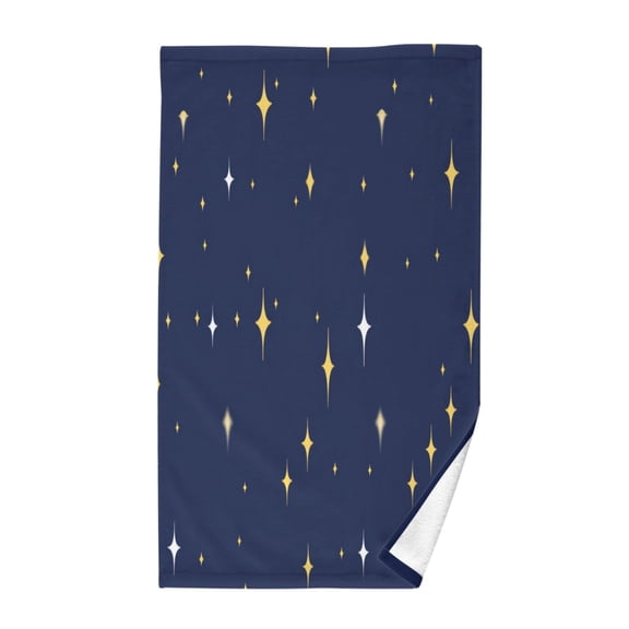 Starry Night Soft 100% Cotton Towel, High Absorbency, Single Pack, 16" x 28"