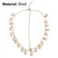 thumbnail image 7 of SPRING PARK Women Bohemia Metal Natural Shell Tassel Head Chain Headband Wedding Hair Jewelry Seashell, 7 of 7