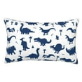 thumbnail image 1 of Balery Cute Cartoon Dinosaurs Funda de Cojín Estampada, Regalos para Mujeres, Regalos de Amor para Ella, Regalos para Novia o Esposa, Funda de Almohada-16"x24", 1 of 6