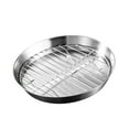 thumbnail image 1 of Juego de bandeja y rejilla para asar, cesta para patatas fritas, rejilla para asar, bandeja para hornear, parrilla para barbacoa, accesorio para freír 24 centímetros, 1 of 8