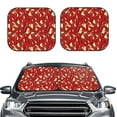 thumbnail image 2 of Goofa Fire Extinguisher Pattern 2 Piece Car Windshield Sun Shade Foldable | Front Windshield Shade for Sun, Heat and UV Rays | Sunshade for Car Front Window-Small, 2 of 7