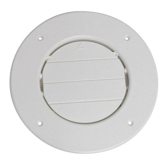 Valterra Heating/Cooling Register A10-3357VP Heating/Cooling Register; 4 Inch Diameter; 360 Degree Rotation; White; Plastic