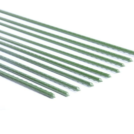 EcoStake, Garden Stake, Plant Stake, Plastic Coated Steel Tube Stakes, 11mm Dia, 4-Feet, 20 Pack