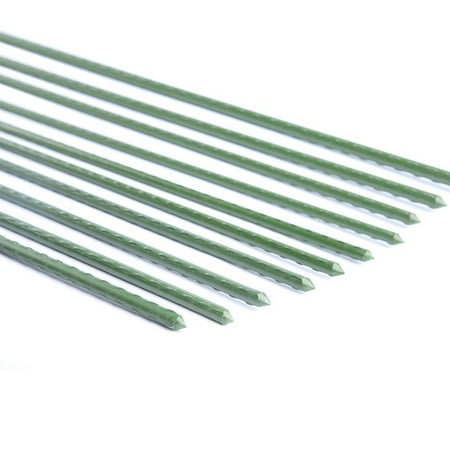 Painting Plastic Coated Garden Furniture EcoStake, Garden Stake, Plant Stake, Plastic Coated Steel Tube Stakes, 11mm Dia, 4-Feet, 20 Pack ()