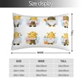 thumbnail image 2 of Cauagu Gnomes Honey Bee Print Pillow Covers with Envelope Closure,1PC Pillow Cases Decorative Pillow Case for Bed & Couch, Pillows Not Included-, 2 of 6