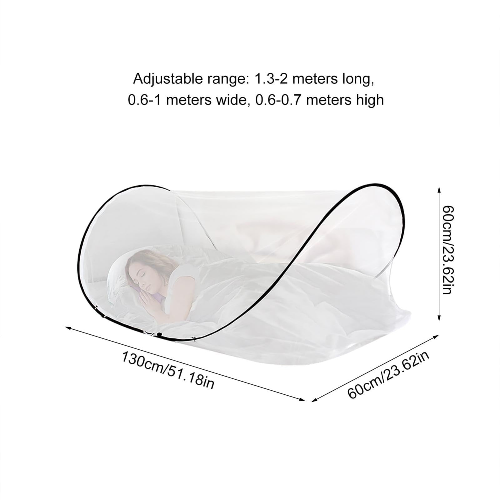 Zznnkj Folding Bed Net Tent for Twin Size Bed, Mosquito Netting for Camping, Bug Canopy for Bedroom and Outdoor Trip, Insect Screen(52 x24x24 inch)