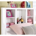 thumbnail image 3 of FOA Beyna 2pc White Wood Bedroom Set with Sliding Door Storage-Twin+Nightstand, 3 of 9
