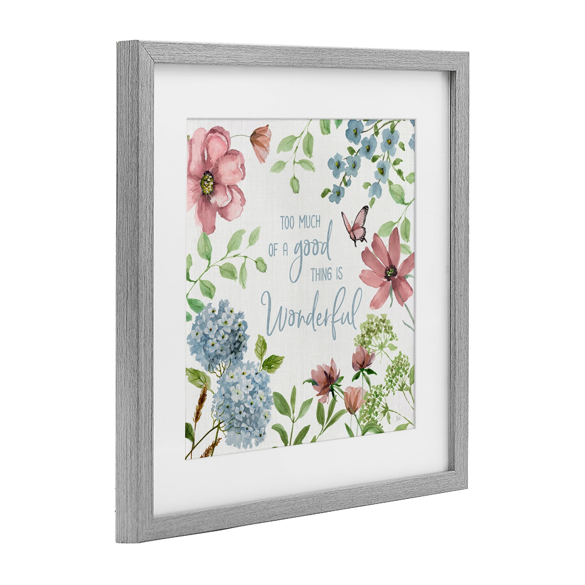 Stupell Industries Too Much Of A Good Thing Gray Framed Print Under Glass, design by Nan