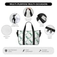 thumbnail image 3 of Travel Duffle Bag Artistic Cute Lizard Gecko White Travel Tote Bags Carry on Luggage Waterproof Weekender Bags with Top Handle Adjustable Shoulde Strap for Travel Gym, 3 of 5