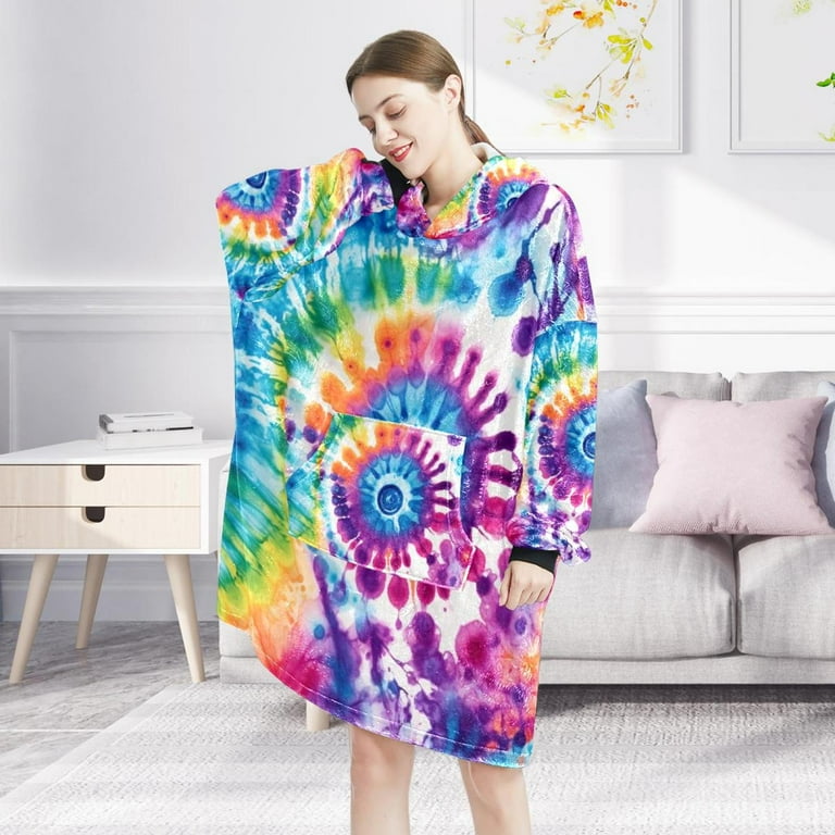 Tie dye sweatshirt blanket sale