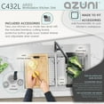 thumbnail image 6 of Azuni Aries Topmount 30” Stainless Steel Double-Bowl Workstation Kitchen Sink & 6 Accessories C432L, 6 of 14