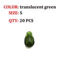 thumbnail image 1 of 20 Pcs Perles à Changement Rapide pour Appariement de Carpes, Accessoires de Pêche, Vert-Taille S, 1 of 6