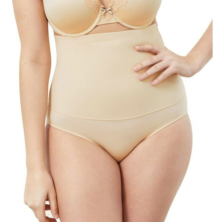 Women s Maidenform 1854 Flexees Firm Control High Waist Brief Panty (Latte Lift S)