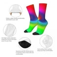 thumbnail image 6 of Colorful Tie Dye Stockings Women Men Swirl Art Socks Medium Soft Retro Socks Spring Runni, 6 of 7