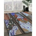 thumbnail image 2 of Ahgly Company Indoor Rectangle Patterned Dark Gray Novelty Area Rugs, 7' x 10', 2 of 6