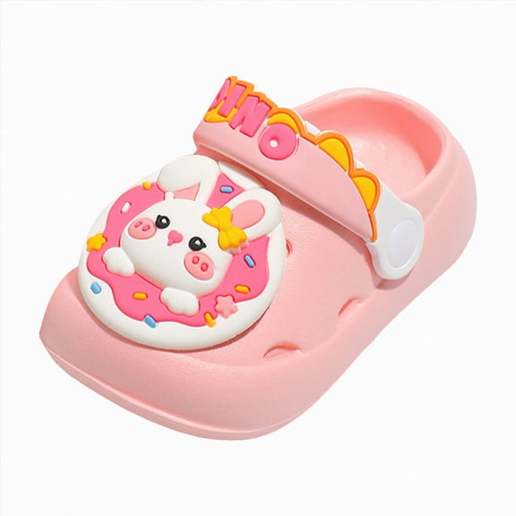 Ymyiu Clogs for Toddler Girls Toddler Kids Clogs Boys Girls Garden Shoes Light up Sandals Slip on Quick Dry Beach Slippers Size 11(Pink, Little Kids 11)