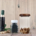 thumbnail image 5 of Houderco Restaurant Glass Sealed Can with Wood Lid 1Pack 5.9x3.3x3.3In, 5 of 6