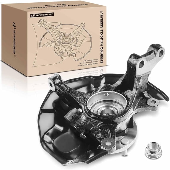 A-Premium Front Left Steering Knuckle & Wheel Bearing Hub Assembly Compatible with Toyota Camry & Lexus ES330, 2004 2005 2006, Driver Side