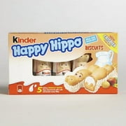 Kinder Happy Hippo Hazelnut Biscuits 3.62 Oz. (Pack of 2)