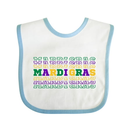 

Inktastic Mardi Gras Mirror Words Gift Baby Boy or Baby Girl Bib