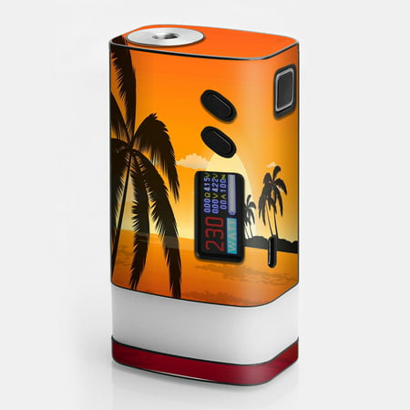 Skins Decals For Sigelei Fuchai Glo Vape / Palm Trees At (Best Voltage To Vape At)