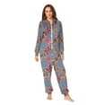 thumbnail image 2 of FORMRS Onesies Pajama for Adults Unisex Hoodie Winter Jumpsuit One Piece Sleepwear, Sizes S-2XL, Colorful Mandala Pattern, 2 of 7