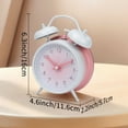 thumbnail image 3 of Unique Bargains Gradients Alarm Clock with Dual Bells Purple 4.6"L x 2.2"W x 6.3"H, 3 of 5